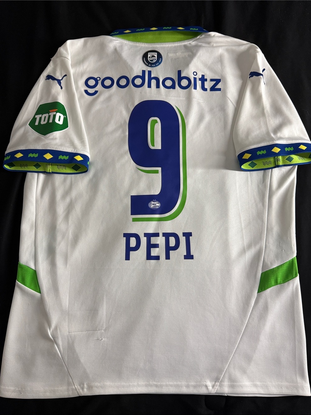 RARE PSV Eindhoven 🇳🇱 #9 Ricardo Pepi 2024-25 Puma Away Eredivisie Jersey